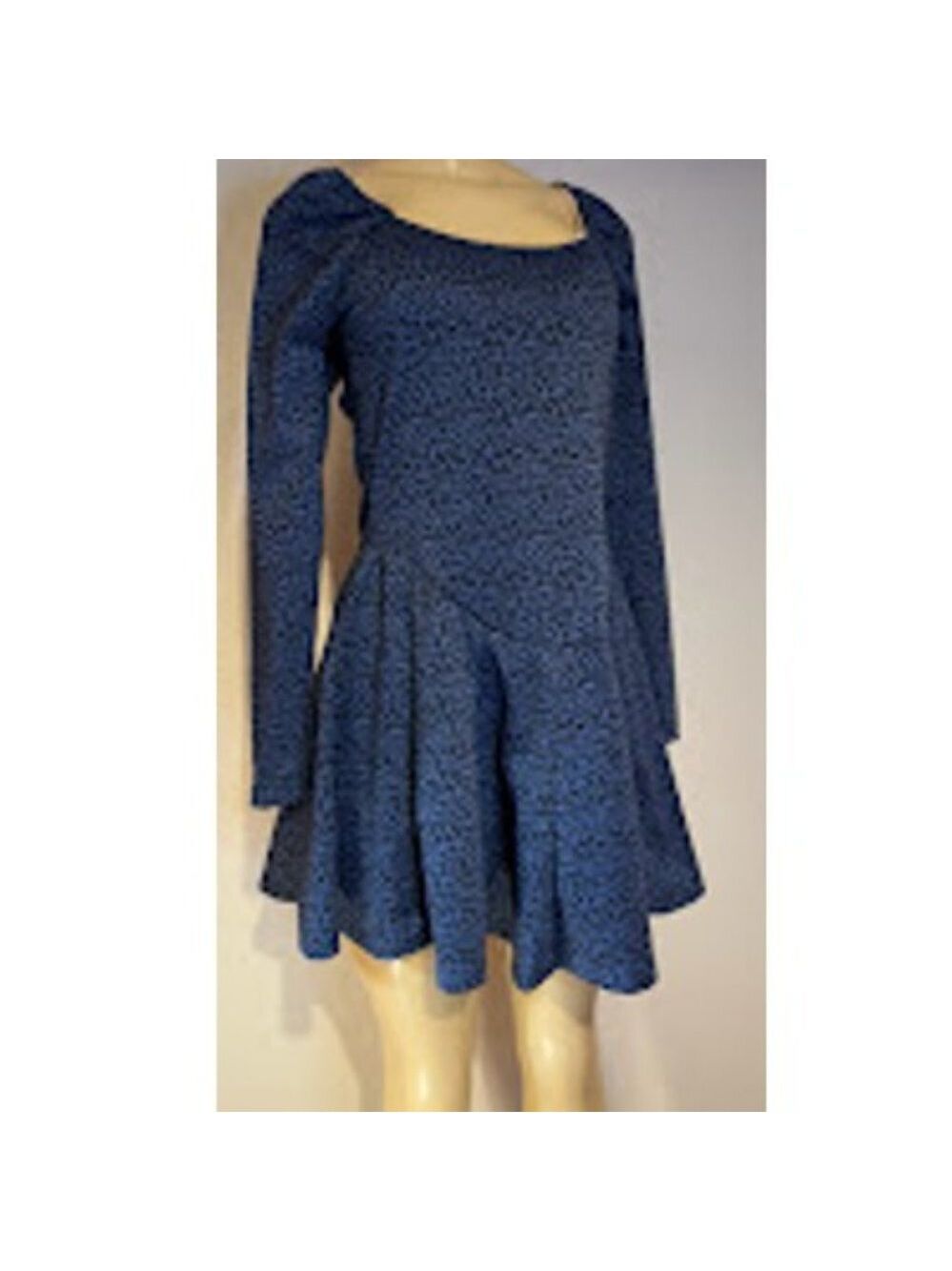 Betsey Johnson Two-Tone Cheetah Print Mini Dress Blue Size M - Picture 3 of 4